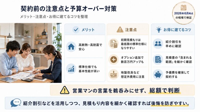契約前の注意点と予算管理